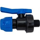 Кран ПНД шаровой нар.резьба TEBO D20х1/2"