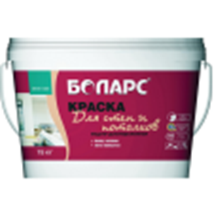Краска белая БОЛАРС "для стен и потолков"