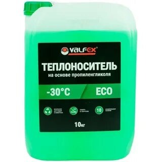 Теплоноситель ECO -30 на основе пропиленгликоля 10кг Valfex