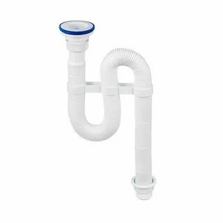 Сифон гофрированный VirPlast VIR 1,1/4x D40/50, выпуск D70мм, гофтруба 900мм