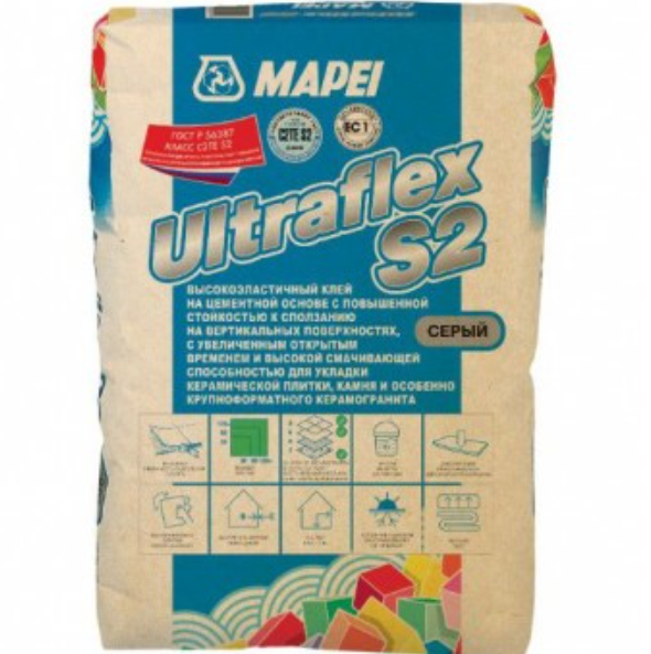 Клей плиточный Mapei Ultraflex S2 серый 25кг