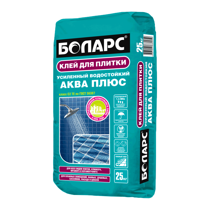 Клей для плитки Аква +