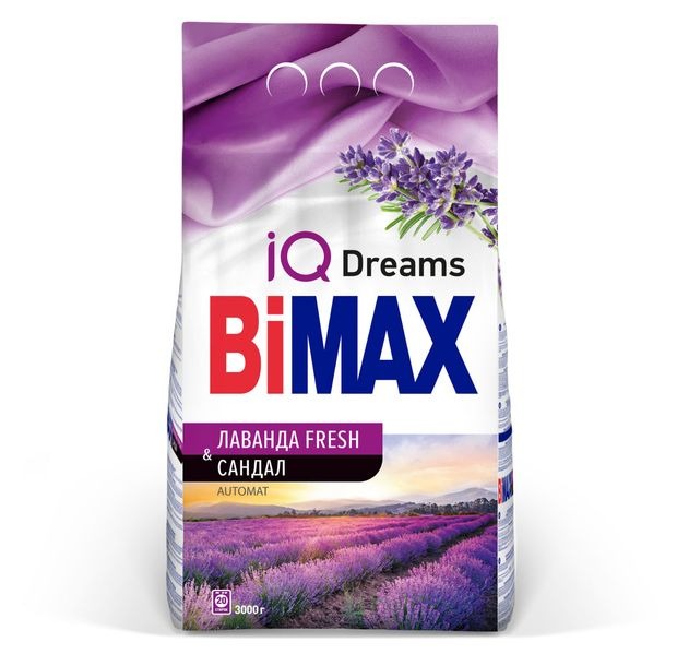 Порошок автомат BIMAX Лаванда FRESH&Сандал 3кг