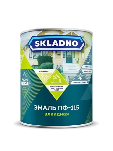 Эмаль Skladno 0,8 кг черная