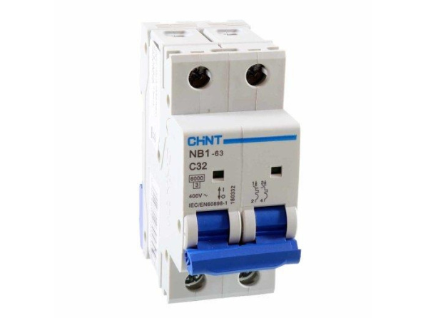 Выключатель автоматический NB1-63 2P 32A 6kA x-ka C
