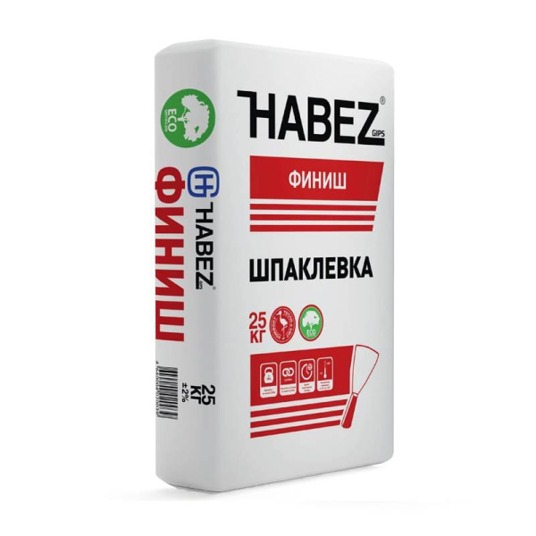 Шпатлевка гипсовая "Хабез Финиш" (25кг) (45)