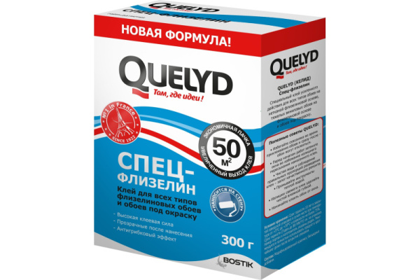 Клей обойный Спец-Флизелин новая формула 50м2. 0,3кг