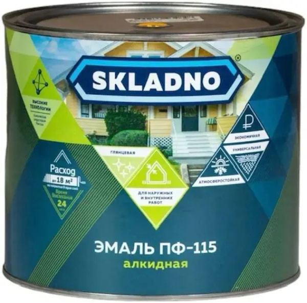 Эмаль Skladno 1,8 кг слоновая кость