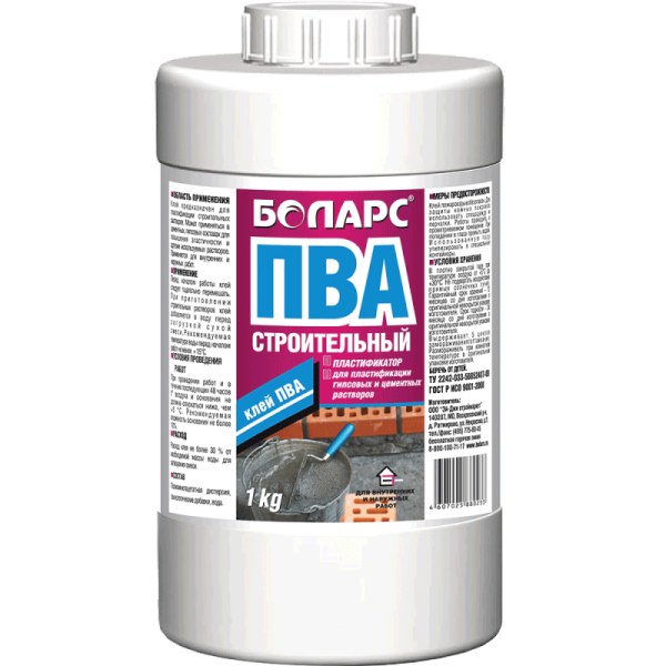 Клей БОЛАРС ПВА (пластификатор)
