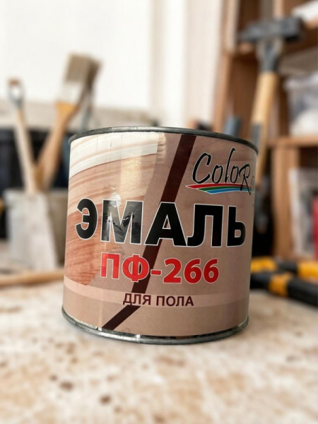 Эмаль КолоРей ПФ-266 (1.8 кг) светлый орех (6шт/уп)