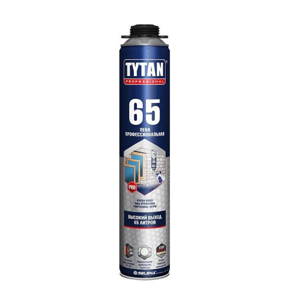 Пена Монтажная Титан профессион. 65 PRO 750 (мл) (до 65л)