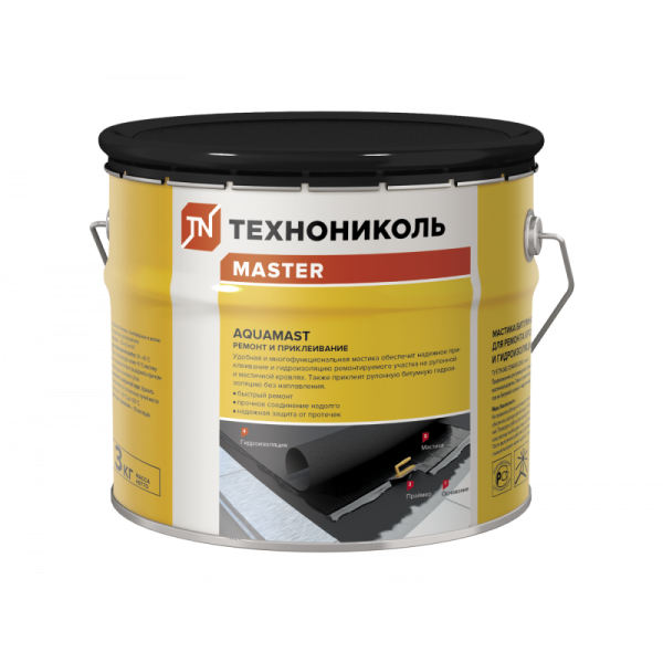 Мастикадля ремонта ТЕХНОНИКОЛЬ "Аквамаст" 3 (кг)