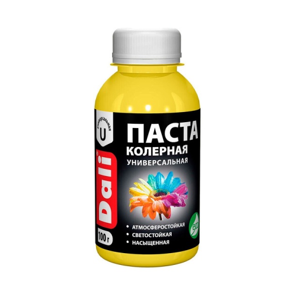 Колерная паста Dali 0.1кг Золотисто-желтый