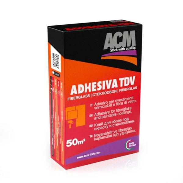 Клей обойный ACM Adhesiva TDV 250гр. (Стеклообои/Стеклохолст) красный