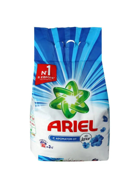 Порошок автомат ARIEL д/цветного с ароматом Ленор 3кг